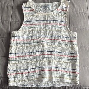 Madewell tank top with rouching